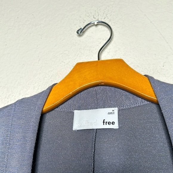 Wilfred Free Zlata LONG Sweater Open Front Kimono Cardigan Gray Medium Like NEW - Picture 14 of 16